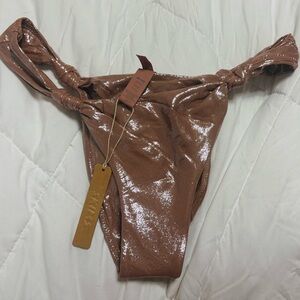 SKIMS Shimmering Cinnamon Bikini Bottom